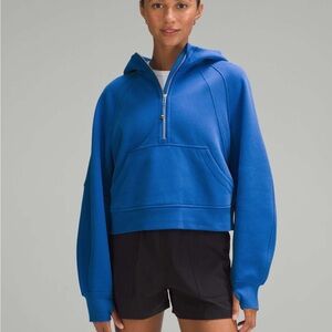 Lululemon Athletica Blue Cropped Scuba Sweatshirt